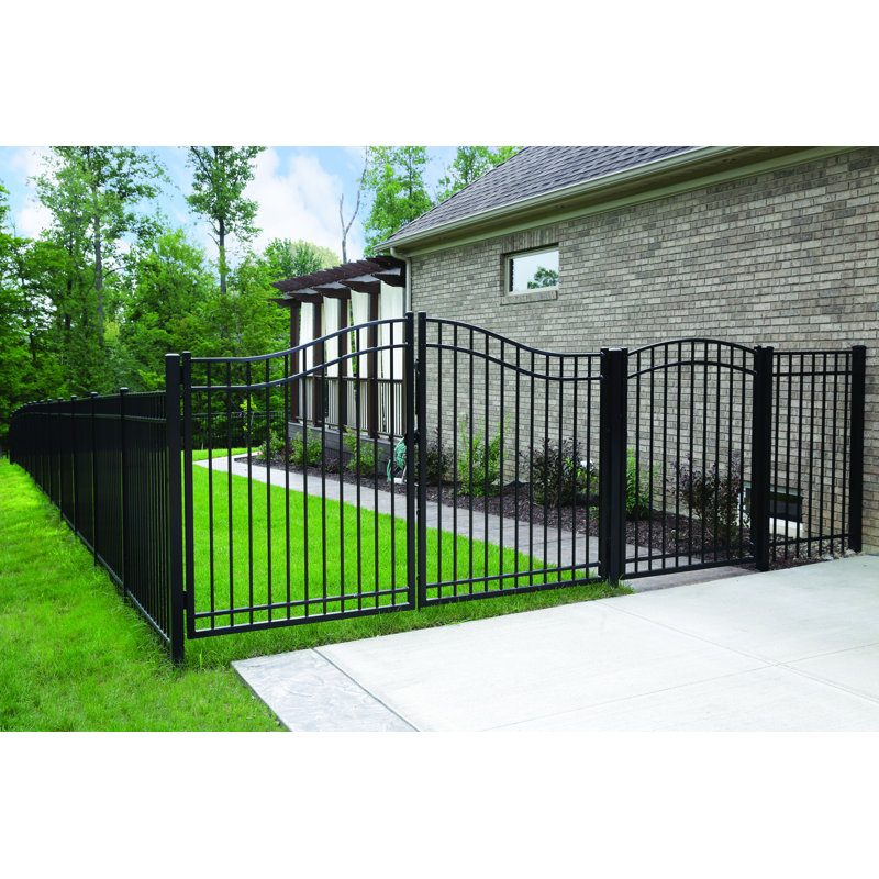 Wayside - State Line of Aluminum Fence 4 ft. Georgia Arched Metal Gate